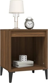 vidaXL Κομοδίνα 2 τεμ. Καφέ Δρυς 40 x 35 x 50 εκ.