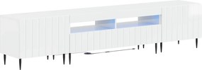 vidaXL 5 Τεμάχια LED Τηλεοπτικού Ντουλαπιού Γυαλιστερό Λευκό