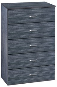 Συρταριέρα AURORA Σκούρο Καρυδί Μοριοσανίδα/Μελαμίνη 60x40x108cm