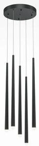 Κρεμαστό Φωτιστικό Οροφής LED 31W Μαύρο 3000K-4000K Cascade MOD132PL-L30BK Maytoni-MOD132PL-L30BK-Μαύρο MOD132PL-L30BK