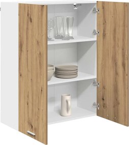 vidaXL Κρεμαστό ντουλάπι με αποθήκευση Artisan Oak 80 x 31 x 100 εκ.