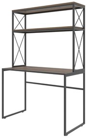 Γραφείο Mercan 854KLN1503 105x50x155cm Black-Pine