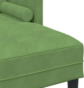 vidaXL Σετ Καναπέ με μαξιλάρι Ανοιχτό Πράσινο Πολυεστέρας