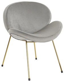 Καρέκλα DKD Home Decor Χρυσό Ανοιχτό Γκρι 62 x 58 x 73 cm