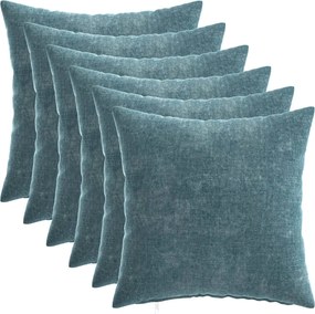 vidaXL Κάλυμμα Μαξιλαριού 6 pcs HEERLEN Μπλε 40 x 40 cm