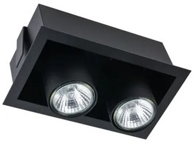 Σποτ Φωτιστικό Οροφής Χωνευτό 2xGU10 10W IP20 Eye Mod Nowodvorski 8940 Μαύρο
