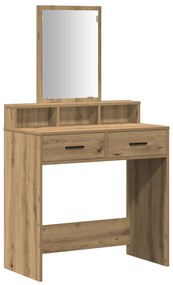vidaXL Τουαλέτα με Συρτάρια από ξύλο δρυός 79x41x140 εκ.