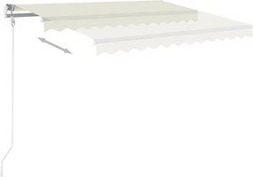 vidaXL Tέντα Συρόμενη Αυτόματη Κρεμ 300 x 250 εκ.
