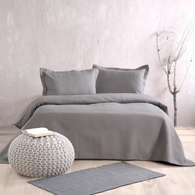 Κουβερλί Allure 01 (Σετ 3τμχ) Grey Ρυθμός King Size 240x250cm Microfiber