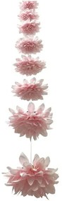 Τεχνητή Γιρλάντα Ντάλια 00-23861-10-4 Φ12x180cm Pink Marhome Ύφασμα,Πλαστικό