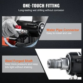 VEVOR Wet&amp;Dry Diamond Core Drill Machine Concrete Core Drill Rig 3200W 750RPM