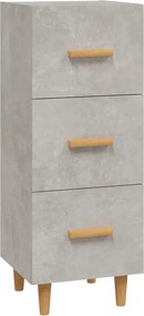 vidaXL Ντουλάπι Γκρι Σκυροδέματος 34,5x34x90 εκ. Επεξεργασμένο Ξύλο
