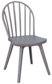 Καρεκλα Mirella Oval Grey 47Χ54Χ91εκ.
