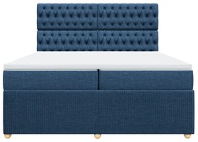 ΚΡΕΒΑΤΙ BOXSPRING ΜΕ ΣΤΡΩΜΑ ΜΠΛΕ 200X200 ΕΚ. ΥΦΑΣΜΑΤΙΝΟ 3292176