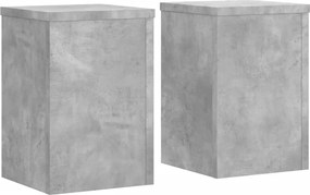 vidaXL Βάση φυτών 2 τεμ. Γκρι Σκυροδέματος 25 x 25 x 35 cm