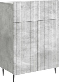 vidaXL Πλαϊνό γραφείο Γκρι Σκυροδέματος 66 x 34,5 x 92 εκ.