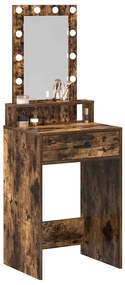vidaXL Τραπέζι περιποίησης Καφέ 50 x 41 x 140 εκ. Επεξεργασμένο ξύλο