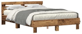 vidaXL Ξύλινο Κρεβάτι Ανακυκλωμένο Ξύλο 150 x 200 εκ. Ανθεκτικό