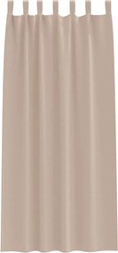 vidaXL Κουρτίνες Μαύρης Ύφανσης με Δαχτυλίδια 2 pcs Taupe