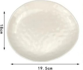 Πιάτο Φαγητού Κεραμικό 19.5cm SDS-24614