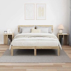 vidaXL End Table 2 pcs Δρύς Sonoma 37 x 32 x 40 εκ Επεξεργασμένο ξύλο