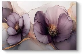 Πίνακας σε καμβά "Purple Peonies" Megapap ψηφιακής εκτύπωσης 100x70x3εκ.