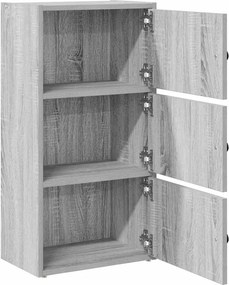 vidaXL Βιβλιοθήκη Γκρι Sonoma 40x24x77 εκ. από Επεξεργασμένο Ξύλο