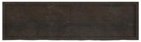 vidaXL Πάγκος Μπάνιου Σκούρο Καφέ 180x50x(2-6) εκ. Επεξεργ. Μασίφ Ξύλο
