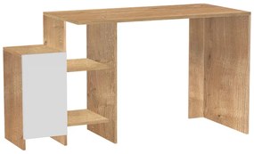Intrahome Γραφείο με ραφιέρα OLYMPUSALEXA Intrahome σε φυσική-λευκή απόχρωση 113x55x74εκ | SKU: INTRAPA-231111613