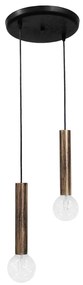 Φωτιστικό Οροφής Δίφωτο Heronia Minimal 34-0193 Bronze