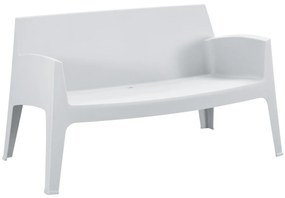 ΚΑΝΑΠΕΣ 2-ΘΕΣΙΟΣ ΠΟΛΥΠΡΟΠΥΛΕΝΙΟΥ SLEEK HM6366.01 ΧΡΩΜΑ ΛΕΥΚΟ 133x68x73Υεκ.