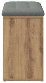 vidaXL Πάγκος παπουτσιών  Artisan Oak 82x32x50 cm Κατασκευασμένο ξύλο
