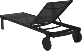 CASABLANCA ΞΑΠΛΩΣΤΡΑ BLACK/BLACK ΑΛΟΥΜ-ΠΟΛ/ΝΙΟΥ 74X190X31εκ.