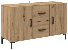 vidaXL Πλαϊνό γραφείο Artisan Oak 100 x 36 x 60 εκ. Επεξεργασμένο ξύλο