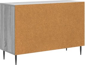 vidaXL Πλαϊνό γραφείο με συρτάρι Γκρι Sonoma 89 x 34,5 x 60 εκ.