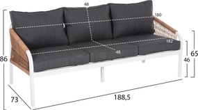 ΣΑΛΟΝΙ ΕΞΩΤ.ΧΩΡΟΥ 4ΤΜΧ MAERLY HM6056.01 ΑΛΟΥΜΙΝΙΟ ΛΕΥΚΟ-ΣΥΝΘ.ΣΧΟΙΝΙ-ΑΝΘΡΑΚΙ ΜΑΞΙΛΑΡΙΑ