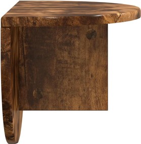 vidaXL Ράφι Τοίχου 2 τμχ. Καπνιστό Δρύς 48 x 24 x 24 εκ