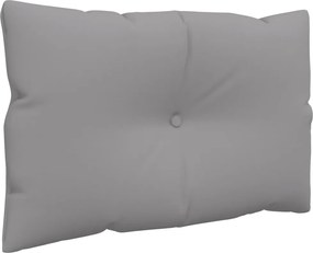 vidaXL Μαξιλάρια Παλέτας 3 τεμ. Γκρι Υφασμάτινα