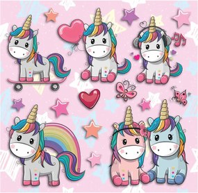 Παιδικά Αφρώδη Αυτοκόλλητα Τοίχου Ango Lovely Unicorn 14511