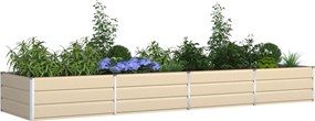 vidaXL Γλάστρα Ελεφαντόδοντο 385 x 100 x 45 εκ Επικαλυμμένος Χάλυβας