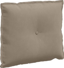 vidaXL Μαξιλάρι Πλάτης Taupe 60 x 50 cm Ύφασμα Μικροΐνας