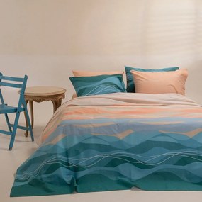 Σεντόνια Shels Με Λάστιχο (Σετ 3τμχ) Petrol Melinen Single 100x232cm 100% Cotton