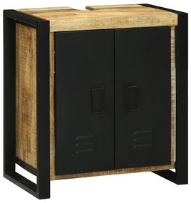 vidaXL Μονάδα Νιπτήρα 55x35x60 εκ. Μασίφ Ξύλο Ακατέργαστο Μάνγκο