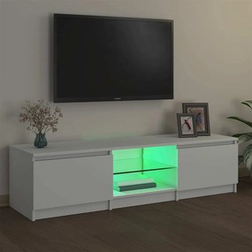 vidaXL Έπιπλο Τηλεόρασης με LED Λευκό 140x40x36 εκ.