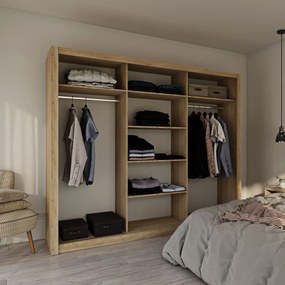 Ντουλάπα Grandio Σονόμα 250x60x215cm