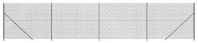 Συρματόπλεγμα Περίφραξης Ανθρακί 1,8 x 10 μ. με Βάσεις Φλάντζα - Ανθρακί