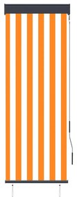 Στόρι Σκίασης Ρόλερ Εξωτερικού Χώρου Λευκό/Πορτοκαλί 60x250 εκ. - Πορτοκαλί