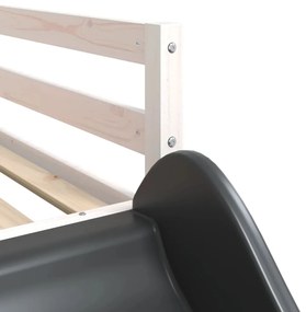Κουκέτα με Τσουλήθρα και Κουρτίνες Ροζ 80x200 εκ. - Ροζ
