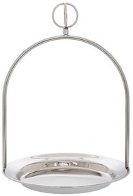 Δίσκος Με Χερούλι 86766 24x34cm Silver Μέταλλο