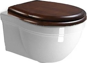 GSI Classic 871200W Λεκάνη Κρεμαστή 55cm με κάλυμμα Βαρέως Τύπου ξύλινο μασίφ